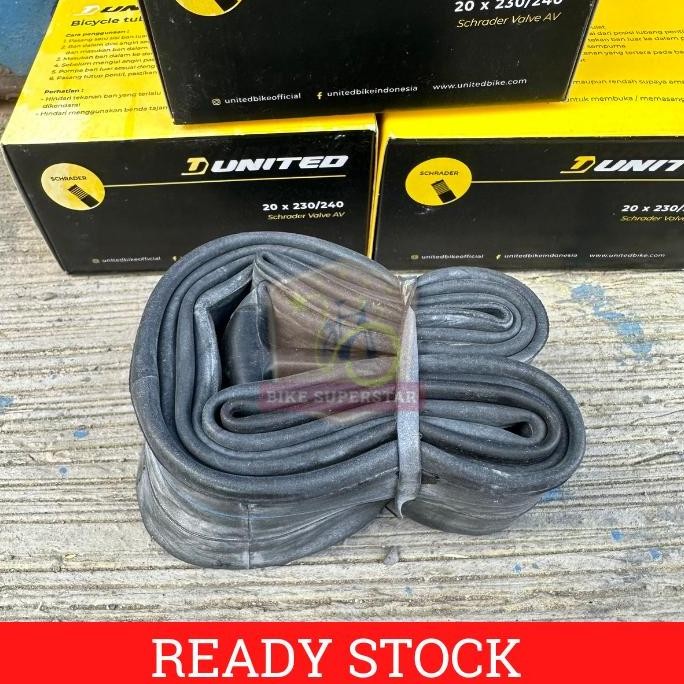 Ban Dalam Sepeda UNITED 20 x 2.30 / 2.40 Pentil Motor AV BMX Anak murah