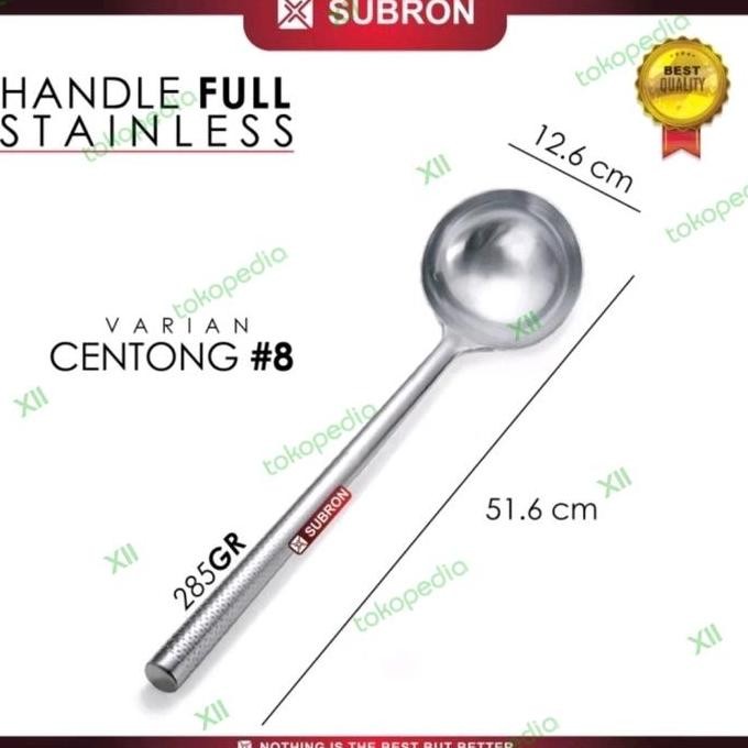 Subron Ggst Kw~8 Irus Centong 50 Cm Full Stainless Soup Ladle