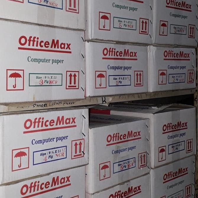 Kertas Continuous Form Office Max 4 Ply Ncr/ 4 Ply Bagi 2