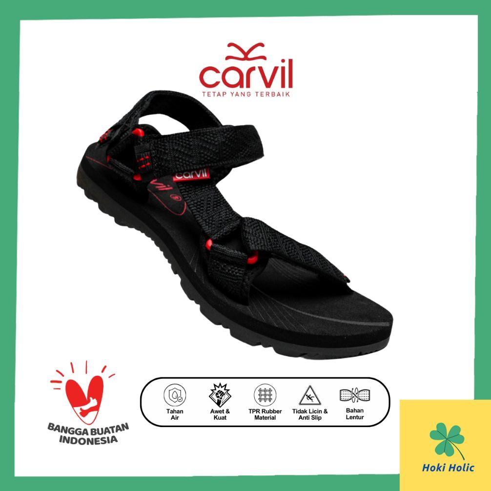 Sandal Gunung Pria Carvil - Sepatu Sandal Pria Gunung Carvil Original Anti Slip - Sendal Gunung Pria
