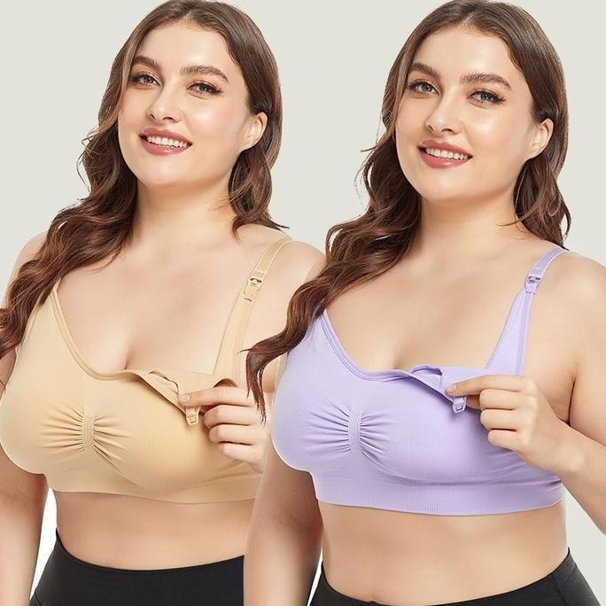 Bh Bra Wanita Menyusui Kancing Bukaan Depan Tanpa Kawat Bra Jumbo 961
