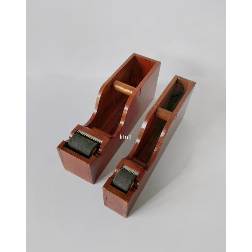 Wooden Dispenser Gummed Tape Dispenser Kayu Lakban Air