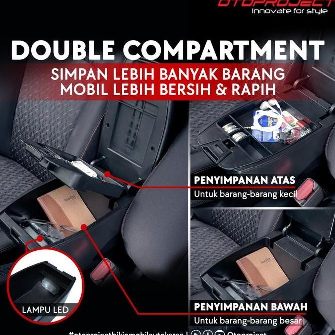 CONSOLE BOX BRIO,OLD BRIO,MOBILIO,BRV WITH USB CHARGER OTOPROJECT