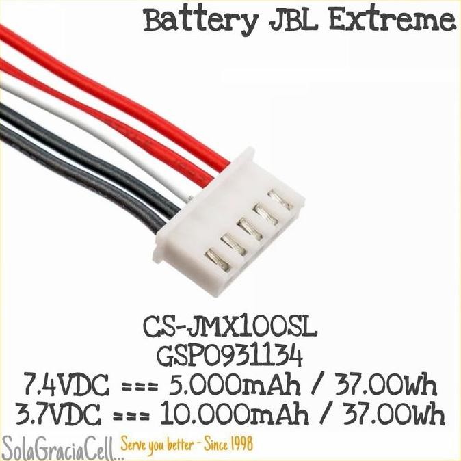 Batre / Battery Jbl Xtreme / Extreme - Gsp0931134 - 7.4Vdc