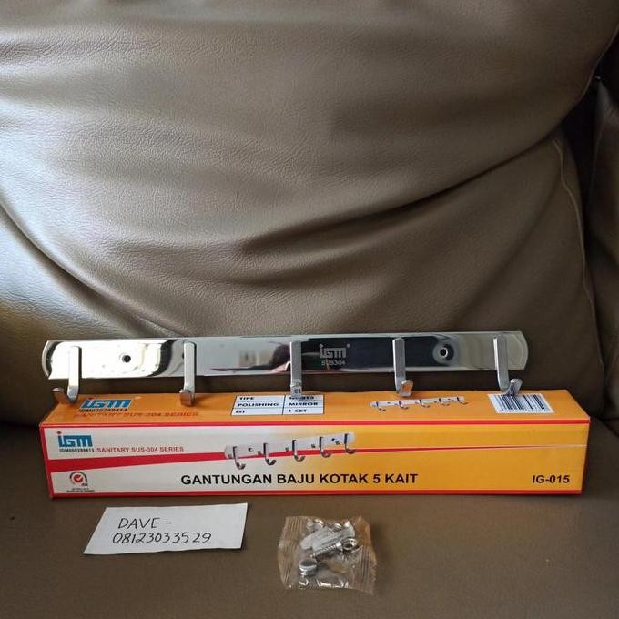 Gantungan Baju 5 Kait Stainless Sus 304 Igm