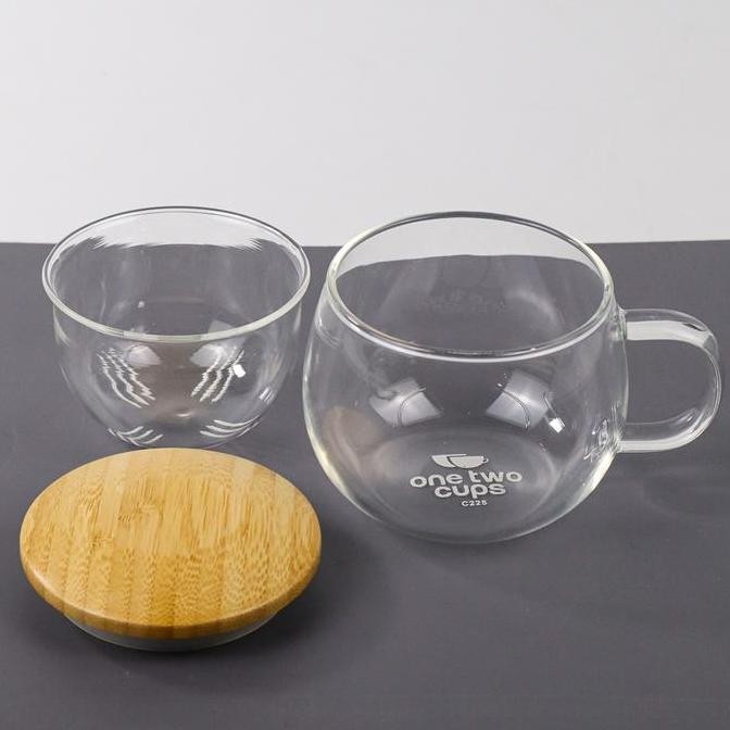 One Two Cups Gelas Cangkir Infuser Teh Tea Cup Mug With Infuser Filter