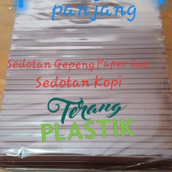 Sedotan Kopi Adukan Kopi Stirer Pipih Isi 1000 Pc