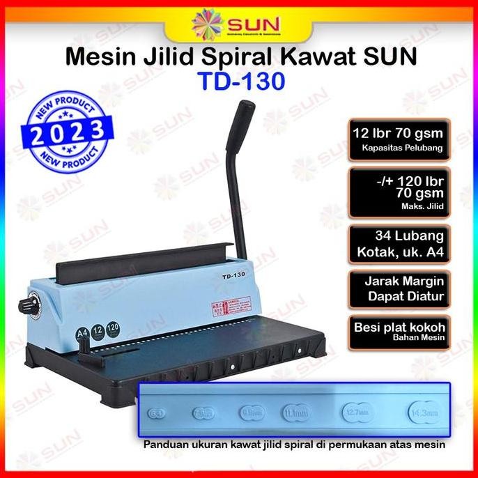 Mesin Jilid Spiral Kawat A4 Td-13