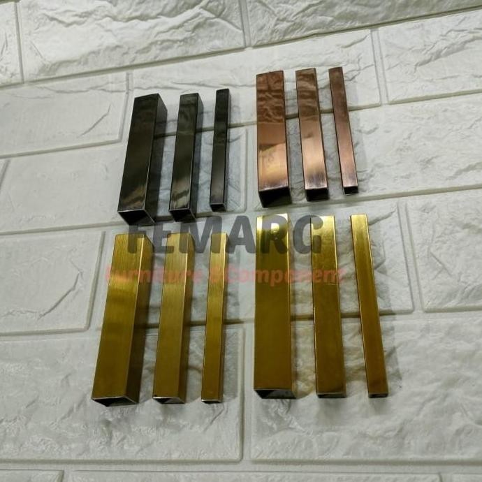 Hollow Stainless 15X15Mm Femarg Sus 201 Mirror Gold |Rose Gold |Black