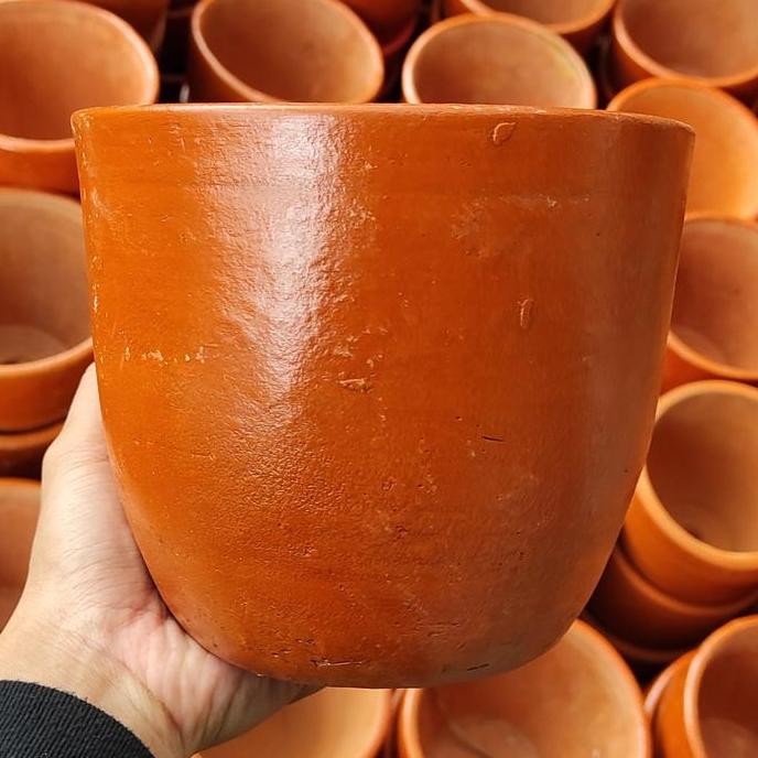 Pot Tanah Liat 20cm Gerabah cantik Terracotta TEB