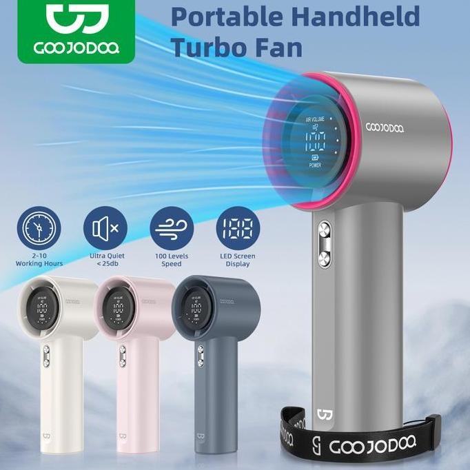 Promo GOOJODOQ High Speed Mini kipas Christmas Set Strong Wind 100 Gear Wind Speed kipas angin Digit