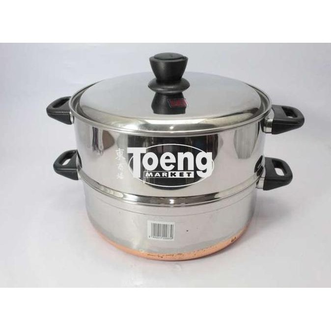 Promo LANGSENG OROZETA 33CM SUSUN 2 SS / PANCI STEAMER STAINLESS MASPION COD