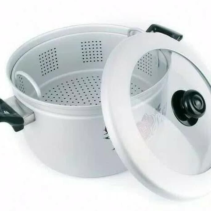 Promo DANDANG / PANCAGUNA / PANCI KUKUSAN / STEAMER MASPION 30 CM TUTUP KACA / PANCI PANCAGUNA MASPI