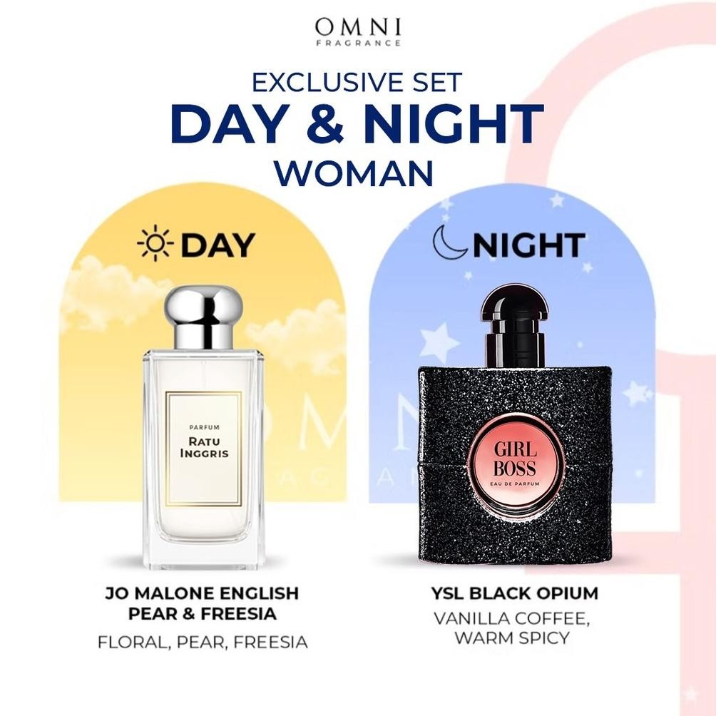 Buy 1 Get 1 Day & Night Set Women Parfum 100% Original Singapore Parfum Wanita Tahan Lama Parfum Par