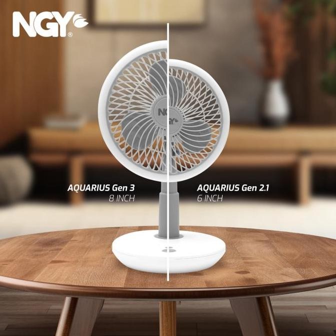 NGY Aquarius Rechargeable Desk Fan / Kipas Angin Meja Portable |NGY881