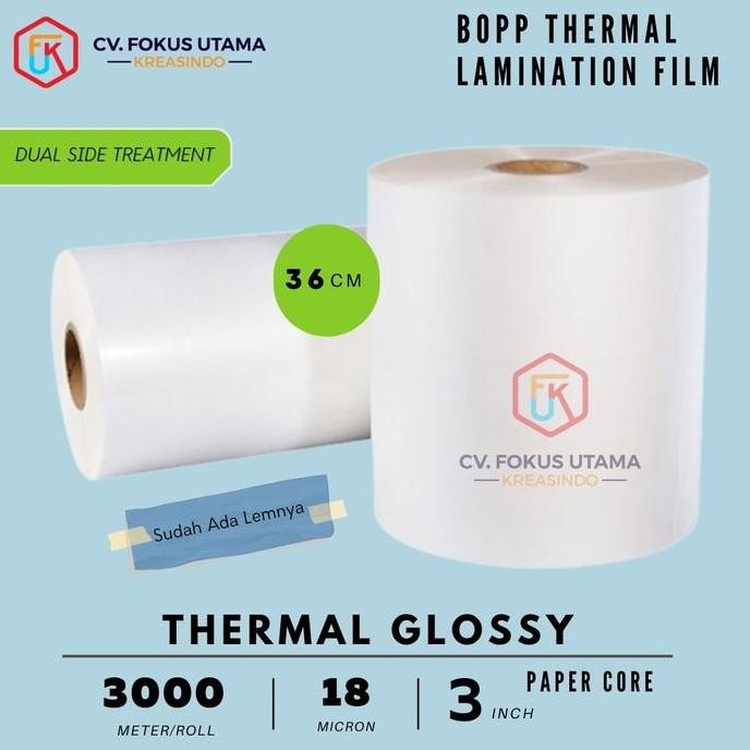 TERBARU - Thermal MATT / GLOSSY 36cm Kertas Ivory Art Paper Art Carton Duplex Plastik 3000 meter