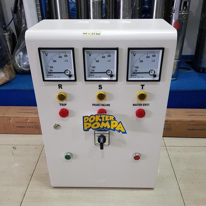 ___] PANEL POMPA 3 PHASE 7.5 HP - 10 HP DOUBLE WLC UNTUK POMPA SUBMERSIBLE