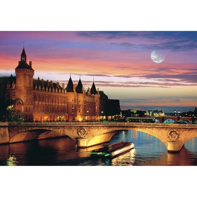 Tomax Jigsaw Puzzle La Seine, Paris 1000 pcs Glow in the Dark PEM
