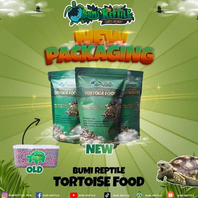 PELET KHUSUS TORTOISE / KURA DARAT | Sulcata, aldabra, pardalis dll