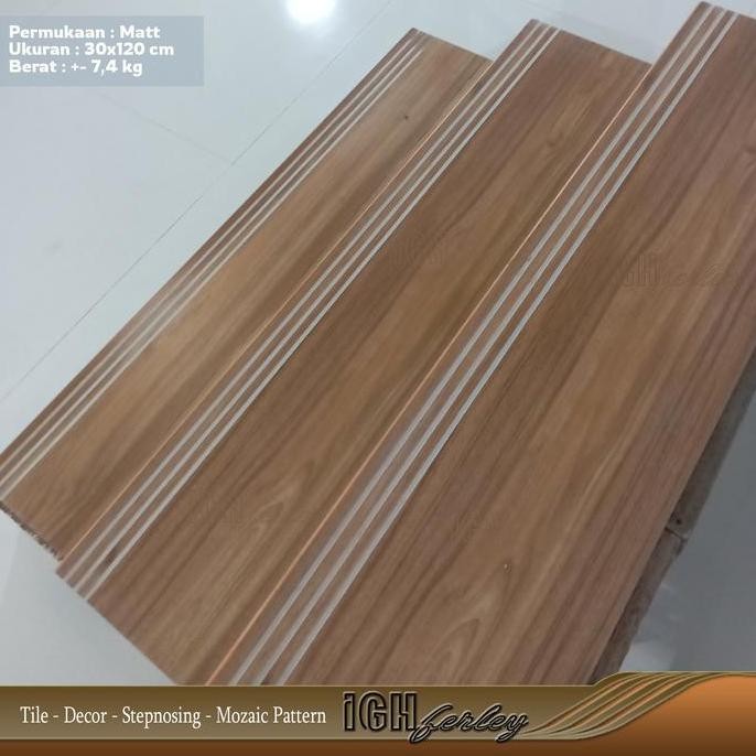 Stepnosing Granit Tangga 30X80 Motif Kayu Jati Hara Mantap Kualitas Terbaik Harga Termurah