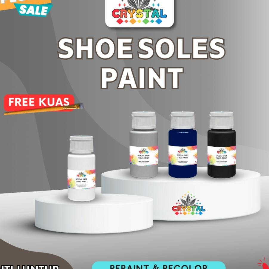 Cat Sepatu Ter Cat Sol Sepatu Cat Sepatu Cat Sol Bonus Kuas Crystal Care