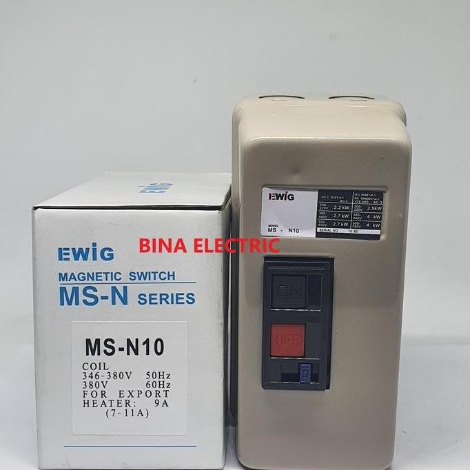 Dol Stater Ewig MS-N10 MSN10 / Motor Stater ON/OFF Ewig MSN 10 380V original