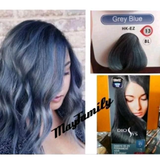 cat rambut diosys grey blue 100ml, hair color pewarna rambut