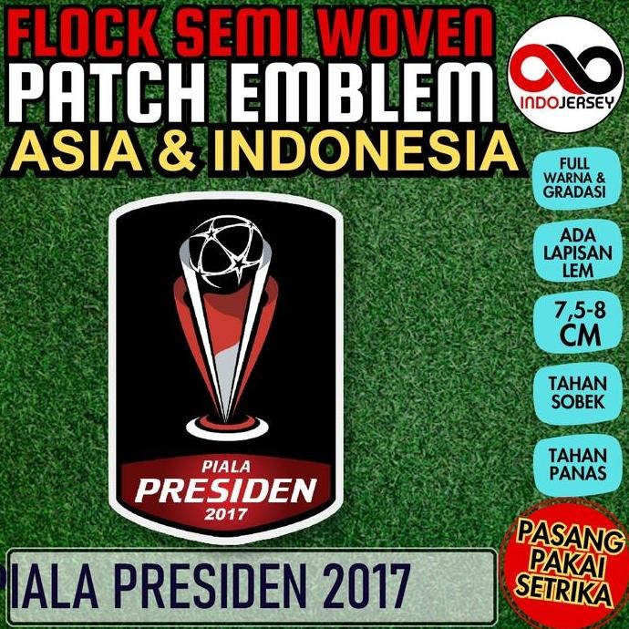 populer] Patch Badge Emblem Flock Semi Woven Setrika iron-on Jersey Liga Sepak Bola INDONESIA ISL IN
