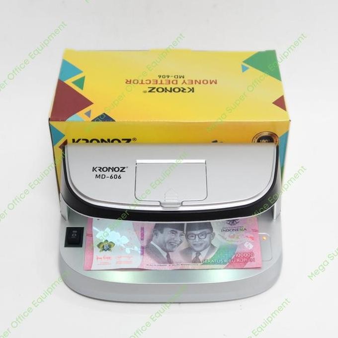 Terbaik Kronoz Money Detector Md-606 Alat Deteksi Uang Palsu All In One 100% Ori