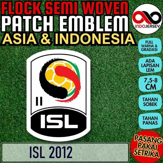 Buruan serbu] Patch Badge Emblem Flock Semi Woven Setrika iron-on Jersey Liga Sepak Bola INDONESIA S