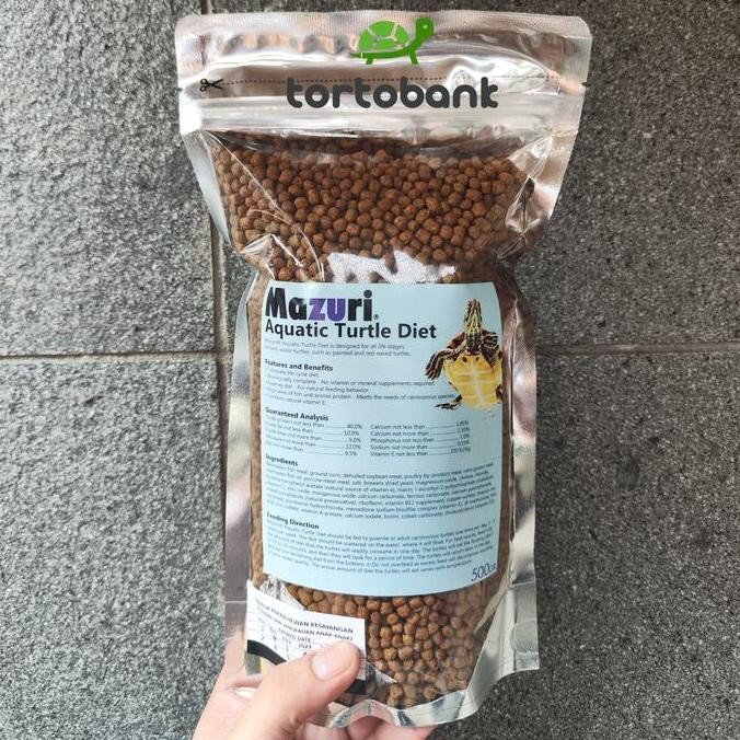 TERBARU - AQUATIC TURTLE DIET 500 GRAM - TURTLE FOOD - MAKANAN KURA AIR PELET KURA AIR - PELET KURA 