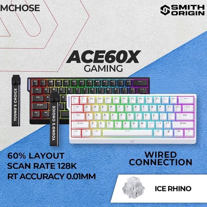 MCHOSE ACE 60X Hall Effect Magnetic Switch Gaming Keyboard