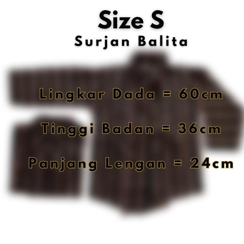 Baju Surjan Kutubaru Kebaya Lurik Balita Stok