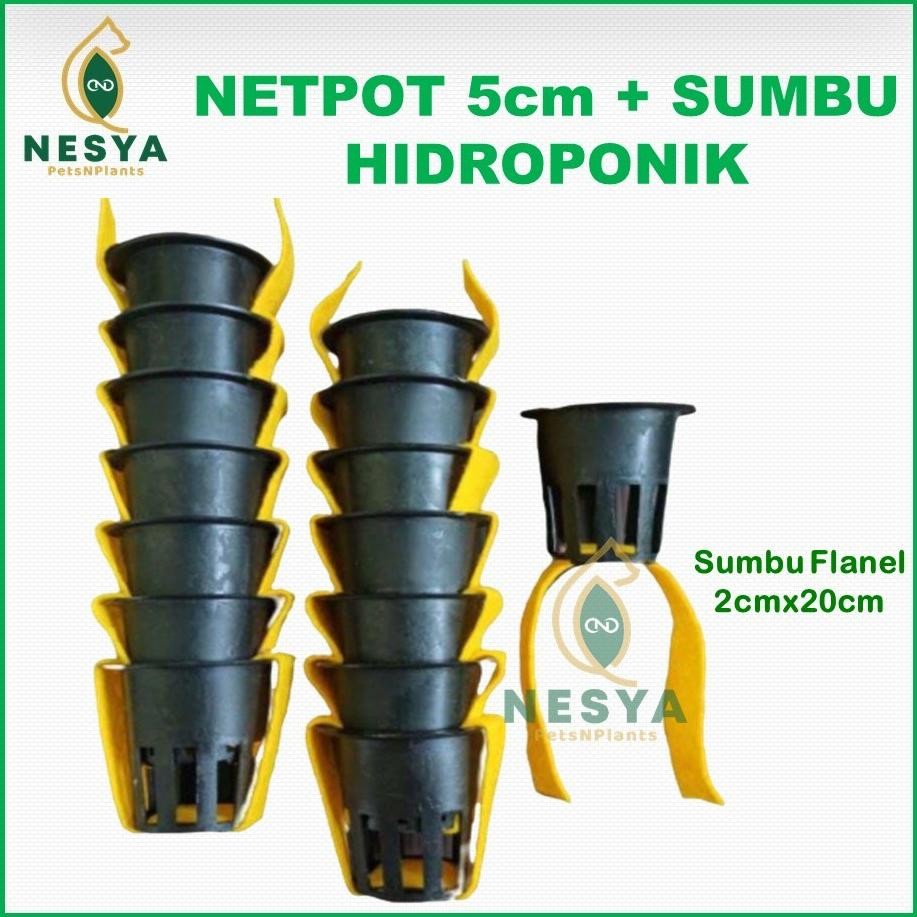 Promo Cod Netpot Hidroponik Dan Sumbu Flanel Hidroponik, Netpot Sumbu Flanel Hidroponik ....