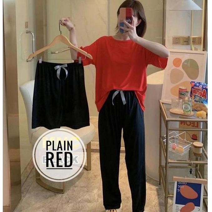 Baju Tidur Wanita Set Celana Panjang Jumbo / Piyama Set Wanita Import