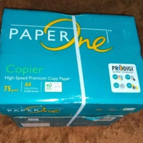 Terbaik Hvs A4 75 Paper One/Hvs/Hvs A4 75 Gram/Kertas Hvs A4 75 Paper One 100% Ori