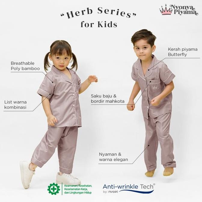 Nyonya Piyama Poly Bamboo Family Set - Liquorice Herb