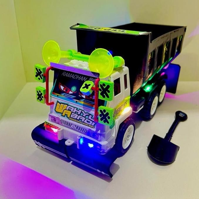 DF176 - Mobian Modifikasi truk oleng plastik / mobil mainan dump truk bisa COD