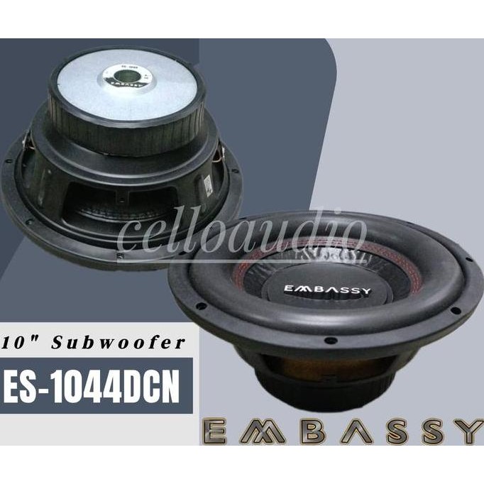 TERLARIS - Subwoofer 10 Inch Embassy ES-1044 Double Coil Subwoofer Mobil Embassy 10" ES 1044