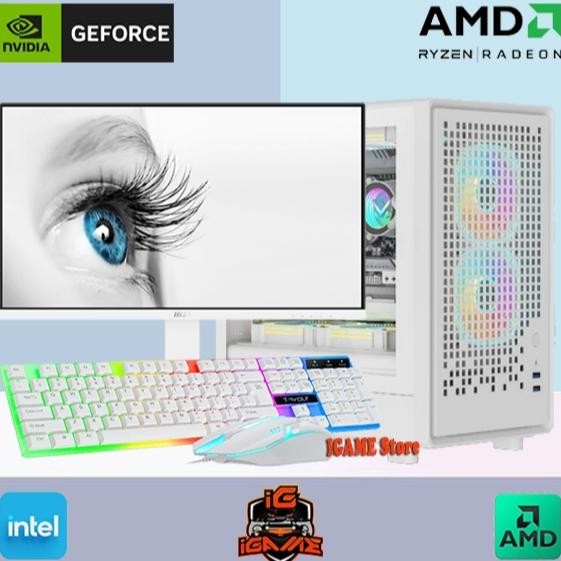 NEW Full Set Monitor 24" GAMING Intel Core i5 10400F /GTX 1650 4GB/ Streaming-Editing MANTULLL