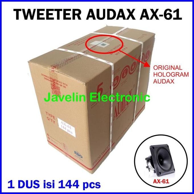 Grosir 1 Dus Tweeter Audax Ax 61 / Ax61 Isi 144 Pcs Walet Original