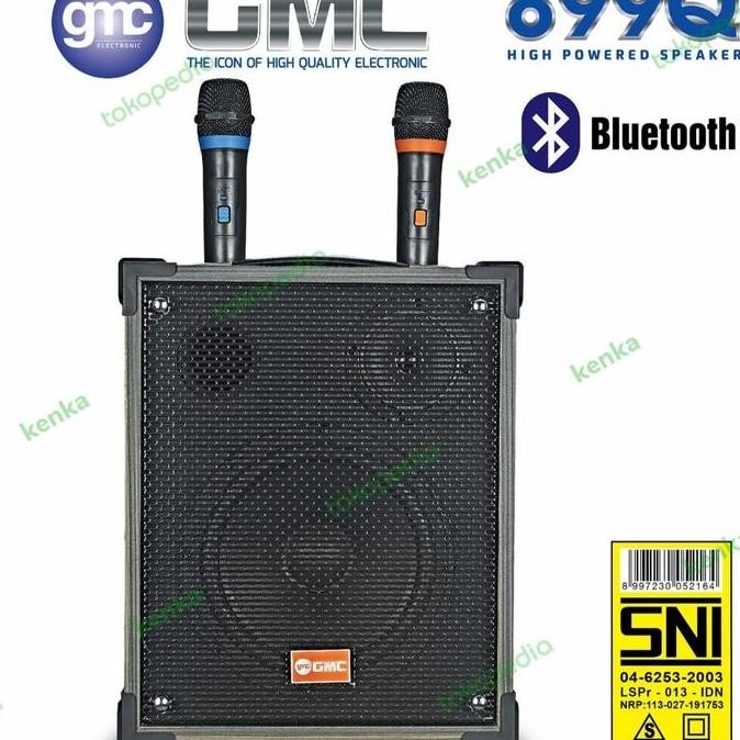 Gmc 899Q Speaker Bluetooth Dgn 2Pcs Mic Wireless Original