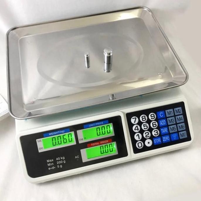 Terbaik Timbangan Digital 40 Kg. Buah, Telur, Serbaguna. Hinomaru Tbg-516 100% Ori