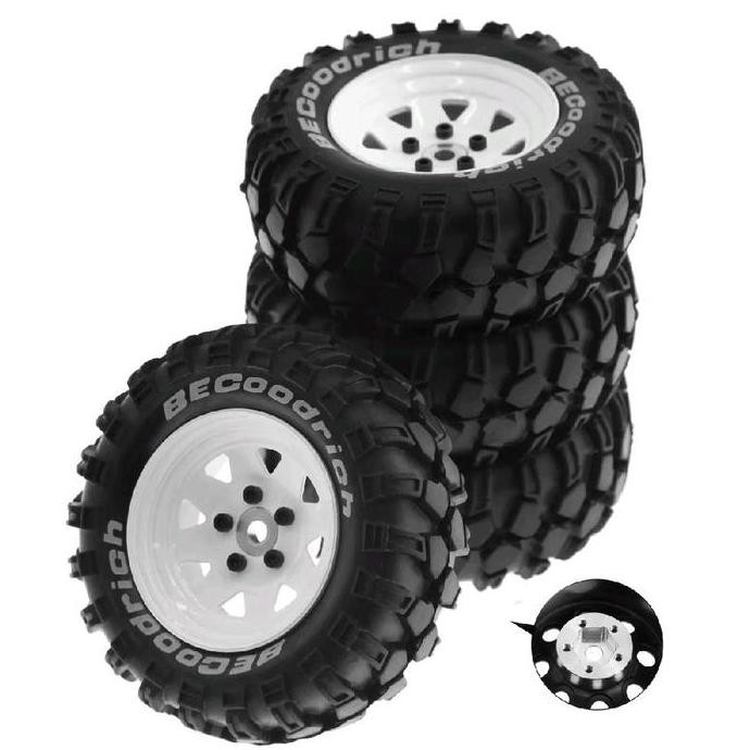 TERBARU - 4pcs Ban Velg beadlock 1.9 Rc Axial scx10 Trx4 Rgt Mn128  Ban 1.9 Rc
