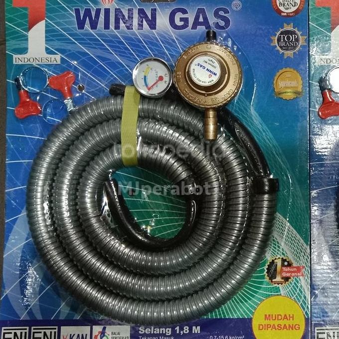 Terbaik Regulator Kompor Gas +Selang Winn Gas 100% Ori