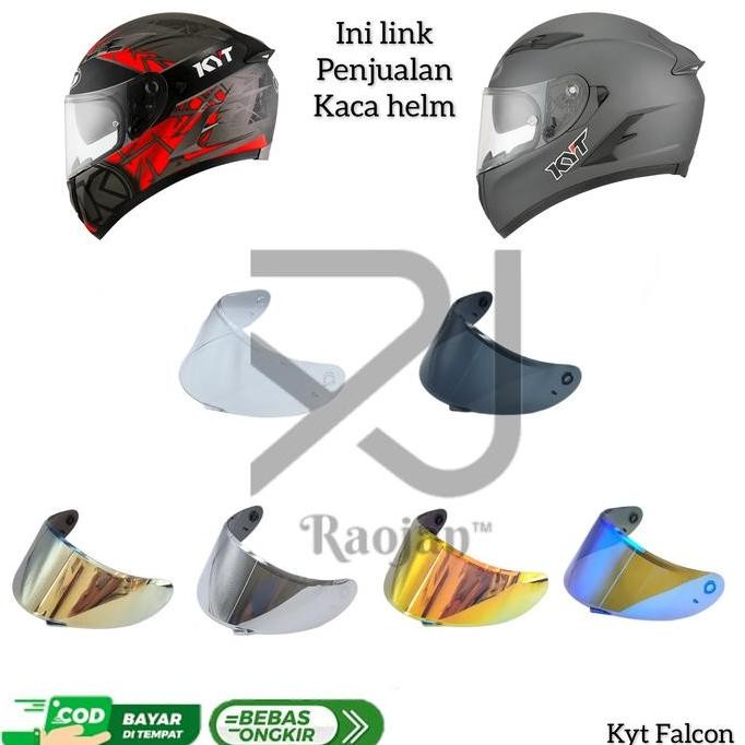 BEBAS ONGKIR - Kaca helm Kyt Falcon 2 Visor helm Kyt Falcon 2