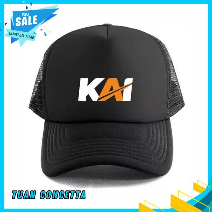 TOPI TRUCKER JARING HAT CAP DISTRO PT KERETA API INDONESIA KAI ACCESS POLOS CUSTOM PRIA WANITA UNISE