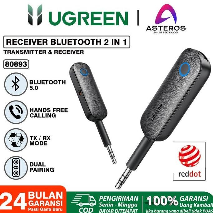 Ugreen 55546 Bluetooth 6.0 5.0 Aux Receiver Transmitter - Ugreen Aux 3.5Mm Rx Tx Original