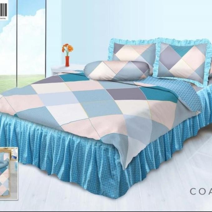 Sprei Rumbai Topi King My Love Coastal 180x200 rumbai 50 cm