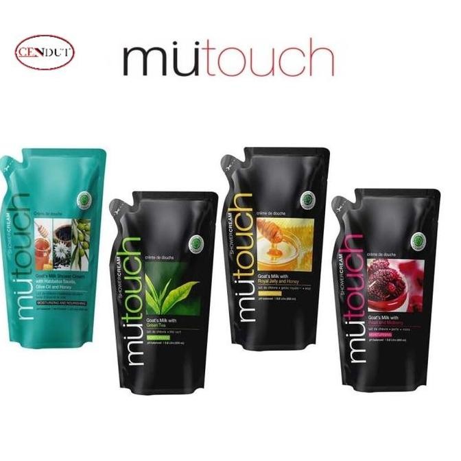 Mutouch shower cream 800ml refill, sabun cair